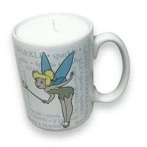 Handmade Disney Tinker Bell Ceramic Mug Candle Lotus Blossom Fragrance D77